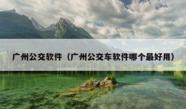 广州公交软件（广州公交车软件哪个最好用）