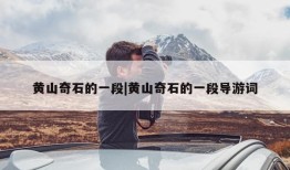 黄山奇石的一段|黄山奇石的一段导游词