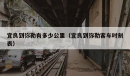 宜良到弥勒有多少公里（宜良到弥勒客车时刻表）