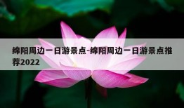 绵阳周边一日游景点-绵阳周边一日游景点推荐2022