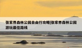 张家界森林公园自由行攻略|张家界森林公园游玩最佳路线