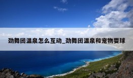 劲舞团温泉怎么互动_劲舞团温泉和宠物耍球