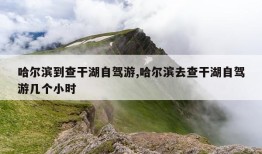 哈尔滨到查干湖自驾游,哈尔滨去查干湖自驾游几个小时