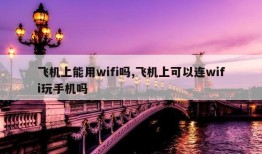 飞机上能用wifi吗,飞机上可以连wifi玩手机吗