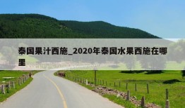 泰国果汁西施_2020年泰国水果西施在哪里