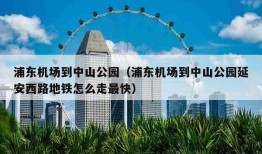 浦东机场到中山公园（浦东机场到中山公园延安西路地铁怎么走最快）