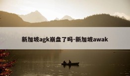 新加坡agk崩盘了吗-新加坡awak