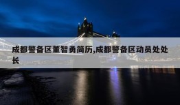 成都警备区董智勇简历,成都警备区动员处处长