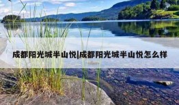 成都阳光城半山悦|成都阳光城半山悦怎么样