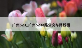 广州523_广州523a路公交车路线图