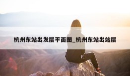 杭州东站出发层平面图_杭州东站出站层