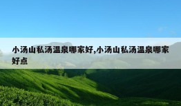 小汤山私汤温泉哪家好,小汤山私汤温泉哪家好点