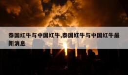 泰国红牛与中国红牛,泰国红牛与中国红牛最新消息