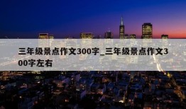 三年级景点作文300字_三年级景点作文300字左右