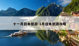 十一月日本旅游-1月日本旅游攻略