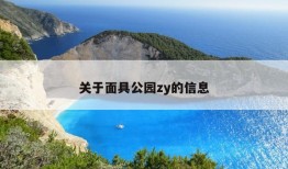 关于面具公园zy的信息