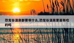 恐龙谷温泉都要带什么,恐龙谷温泉里面有吃的吗