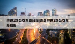 隧道1路公交车路线图|青岛隧道1路公交车路线图