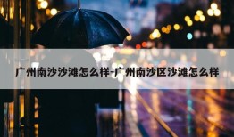 广州南沙沙滩怎么样-广州南沙区沙滩怎么样