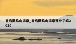 青岛藏马山温泉_青岛藏马山温泉开业了吗2020