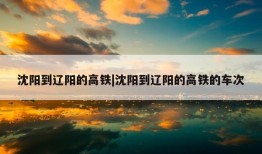 沈阳到辽阳的高铁|沈阳到辽阳的高铁的车次