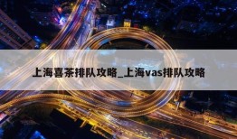 上海喜茶排队攻略_上海vas排队攻略