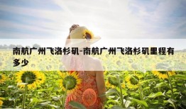 南航广州飞洛杉矶-南航广州飞洛杉矶里程有多少