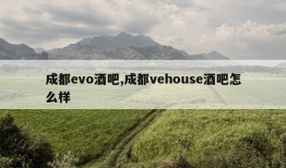 成都evo酒吧,成都vehouse酒吧怎么样