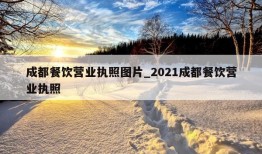 成都餐饮营业执照图片_2021成都餐饮营业执照