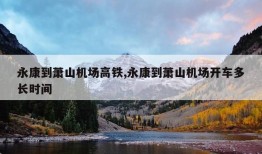 永康到萧山机场高铁,永康到萧山机场开车多长时间