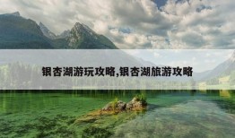 银杏湖游玩攻略,银杏湖旅游攻略