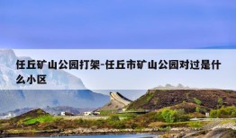 任丘矿山公园打架-任丘市矿山公园对过是什么小区