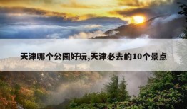 天津哪个公园好玩,天津必去的10个景点