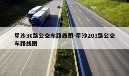 星沙30路公交车路线图-星沙203路公交车路线图