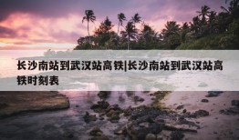 长沙南站到武汉站高铁|长沙南站到武汉站高铁时刻表