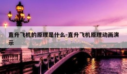 直升飞机的原理是什么-直升飞机原理动画演示