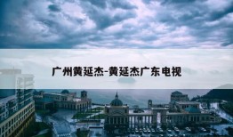 广州黄延杰-黄延杰广东电视