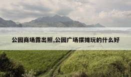 公园商场露出照,公园广场摆摊玩的什么好