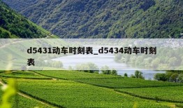 d5431动车时刻表_d5434动车时刻表