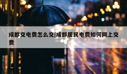 成都交电费怎么交|成都居民电费如何网上交费